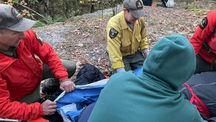 Elderly Hiker Rescued from Thomas Mountain Trail