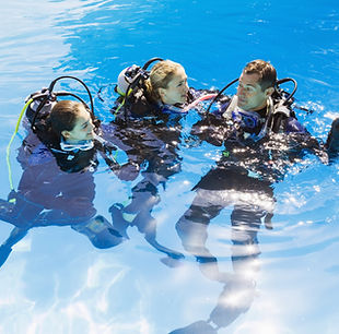 Scuba Training in Swimming Pool