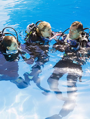 Scuba Training in Swimming Pool