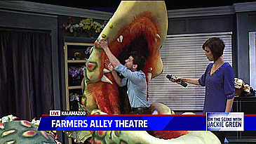 Fox 17 West Michigan Little Shop of Horrors Interview with Harrison Bryan at the Farmers Alley Theatre 