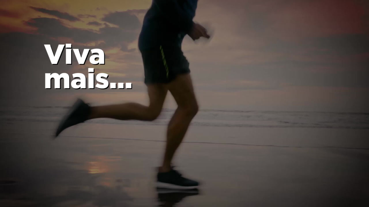 Pessoa correndo em campanha de bem-estar