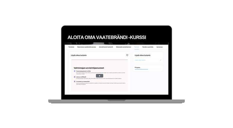 Aloita oma vaatebrändi -kurssi