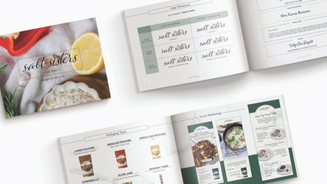 Salt Sisters collateral material mockups