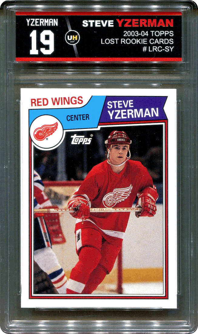 2003-04 Topps Lost Rookie Cards - Steve Yzerman (Custom Slab)