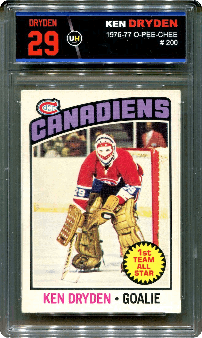 1976-77 O-Pee-Chee Ken Dryden in Custom Slab
