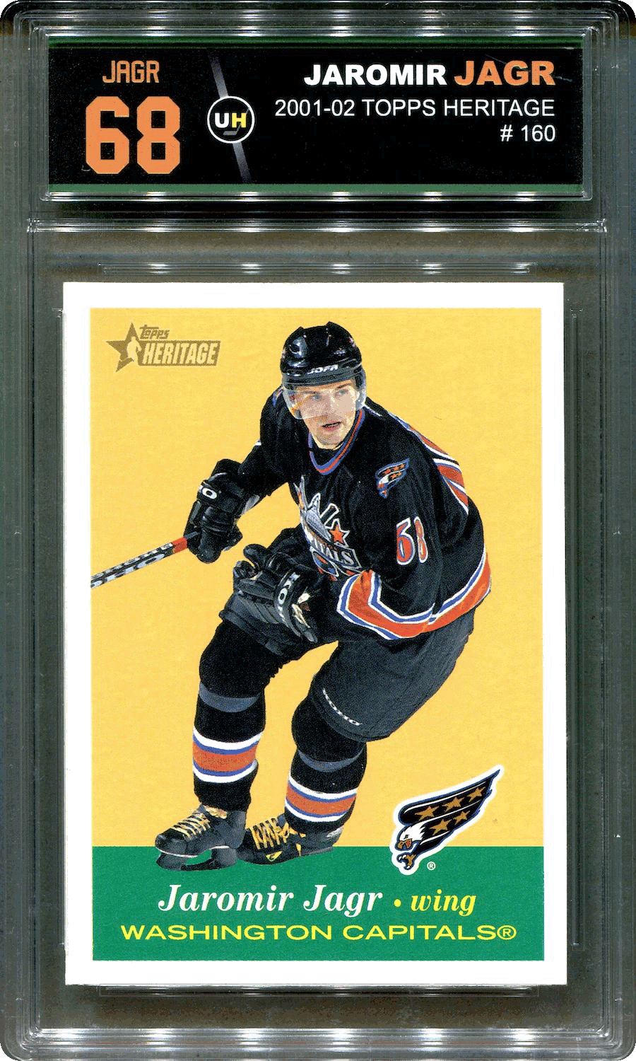 2001-02 Topps Heritage #160 Jaromir Jagr - A Front ENH.gif