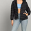 Thumbnail: Front view of black down jacket for women
