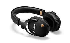 Thumbnail: Marshall Monitor Bluetooth Wireless Over-Ear Headphone, Black