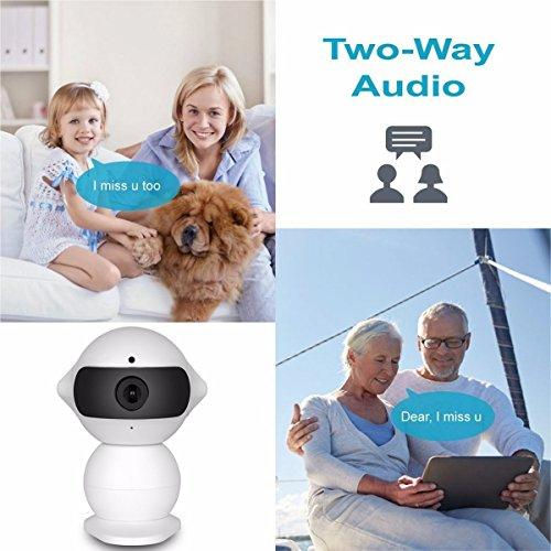 Thumbnail: Security Camera HD Home Wireless Mini Robot Surveillance Camera 720P, 2 Way Aud