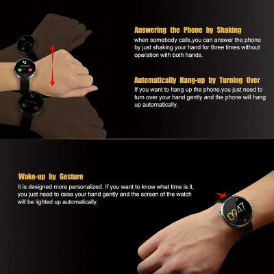 Thumbnail: Smart Watch - Bluetooth 4.0, Calls, Messages, Pedometer, Sleep Monitor, Heart Ra