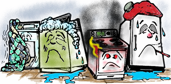 Sick Appliances Cartoon blk and Wht.png
