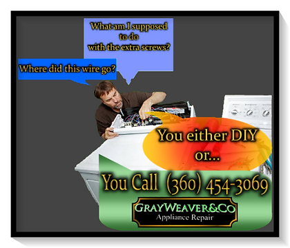 aDryer Repair Dryer Maintenance GrayWeaver Co. dryer repair dryer no heat dryer no tumble 