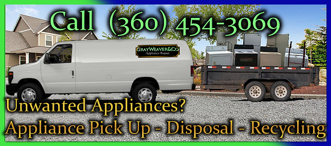 Unwanted Appliance pick up and removal - Appliance Disposal Services - Curbside Pick up an