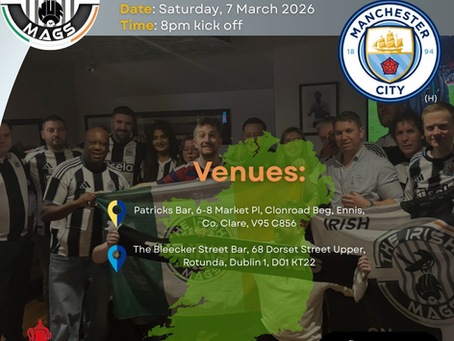 Ennis and Dublin Meet-Ups for Man City!!