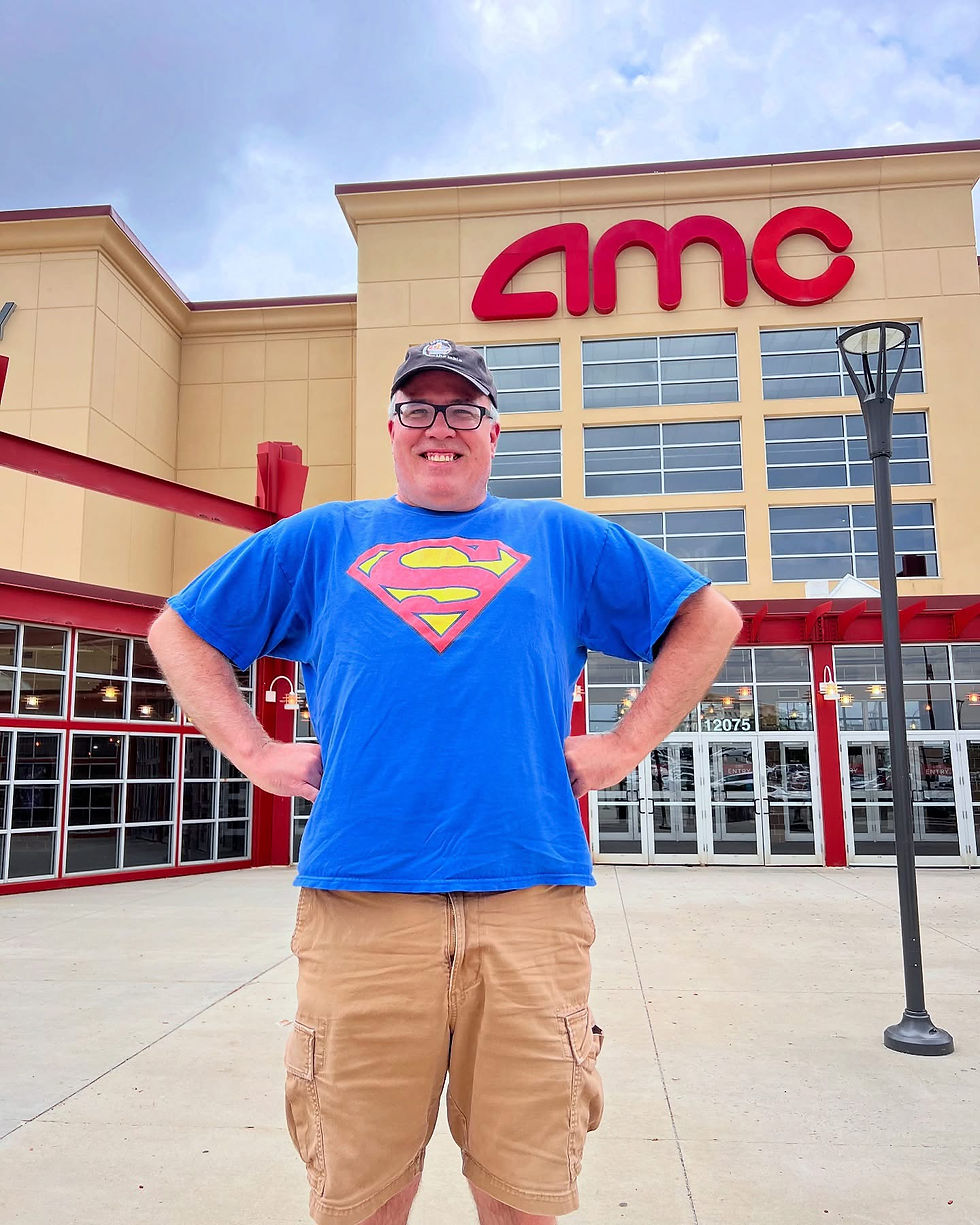 Took time from the studio to see Superman!