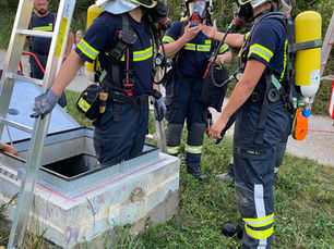 2025-08-29 Gemeinsame Übung: Personenrettung aus Schacht nach CO-/Gasunfällen