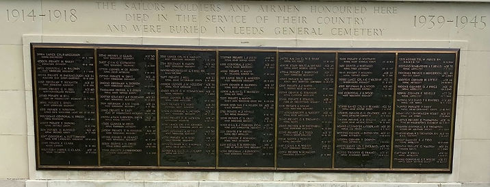 Lawnswood General Cemetery List