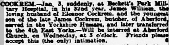 Cockrem Aberford news