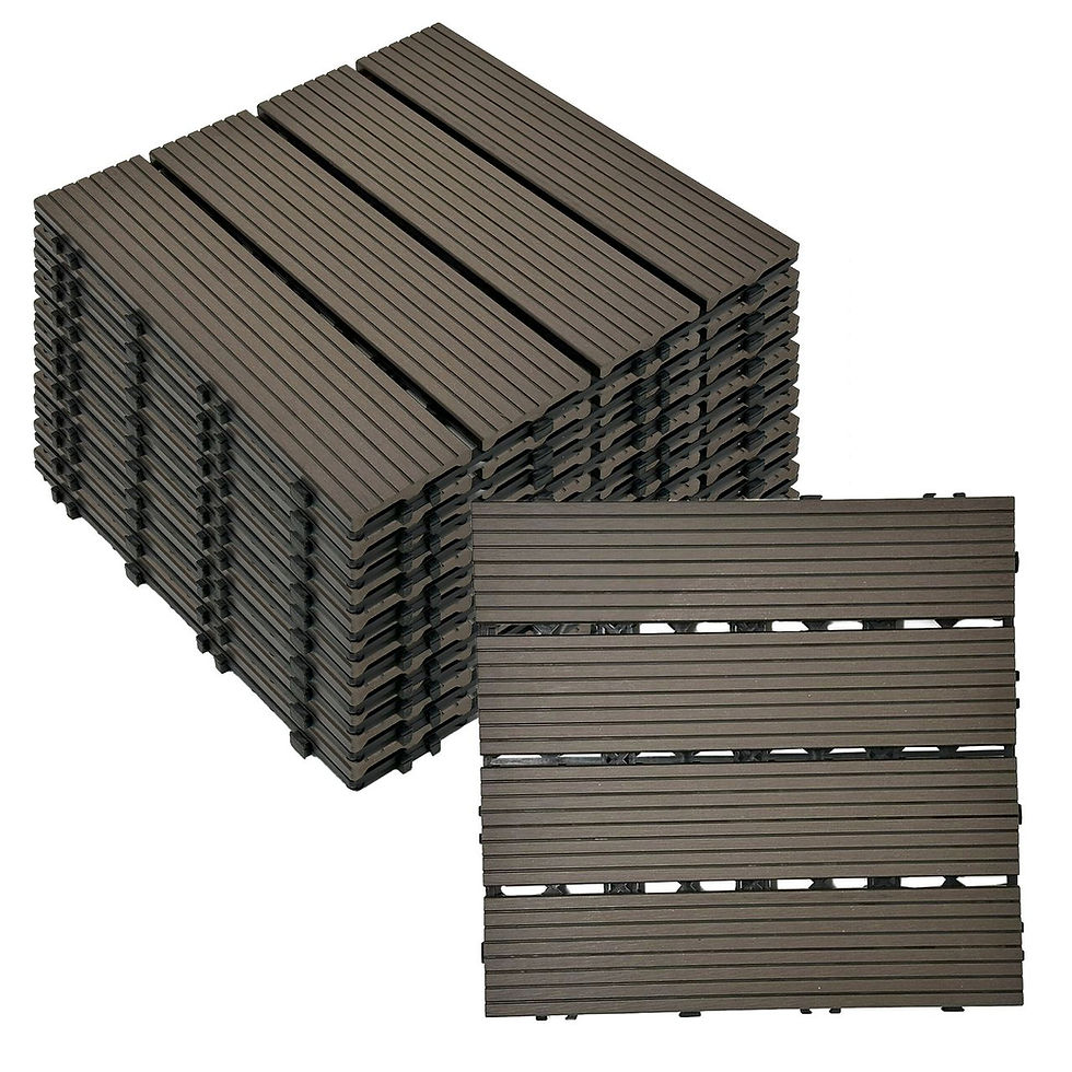Thumbnail: Garden & Leisure WPC  Tiles – Dark Brown