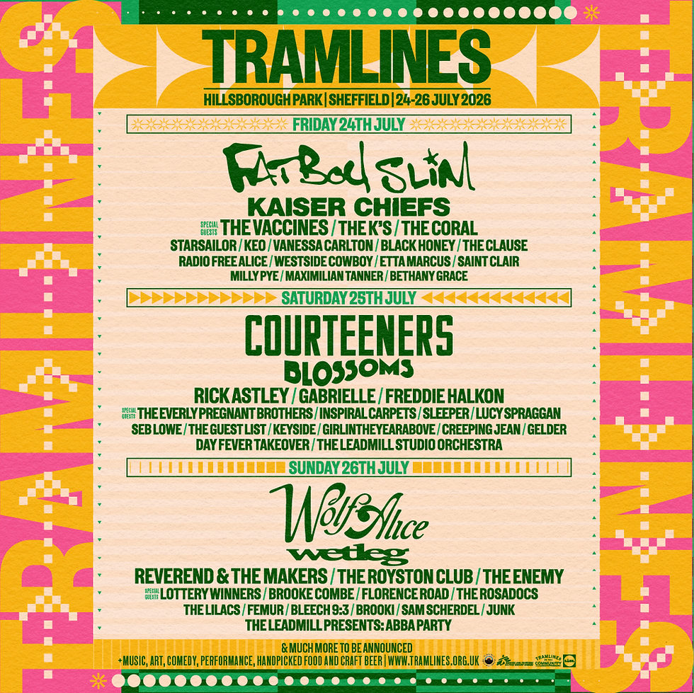 Tramlines Spill The Beans with First Lineup Reveal for 2026