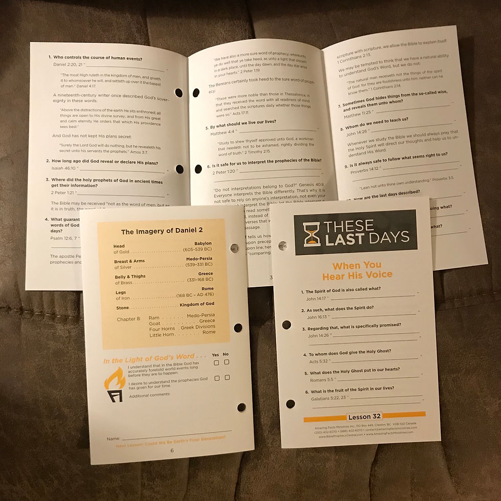 These Last Days Bible Study Guides