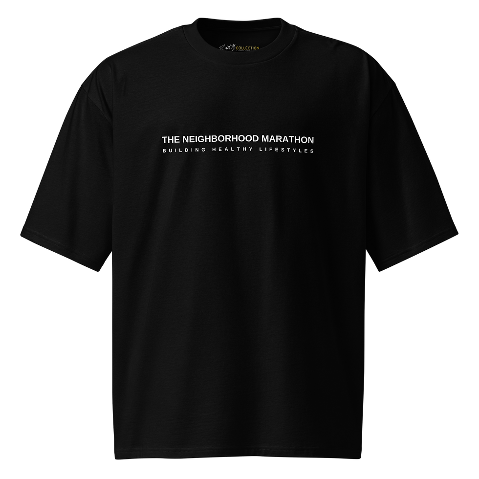 Black Oversized heavyweight T-shirt