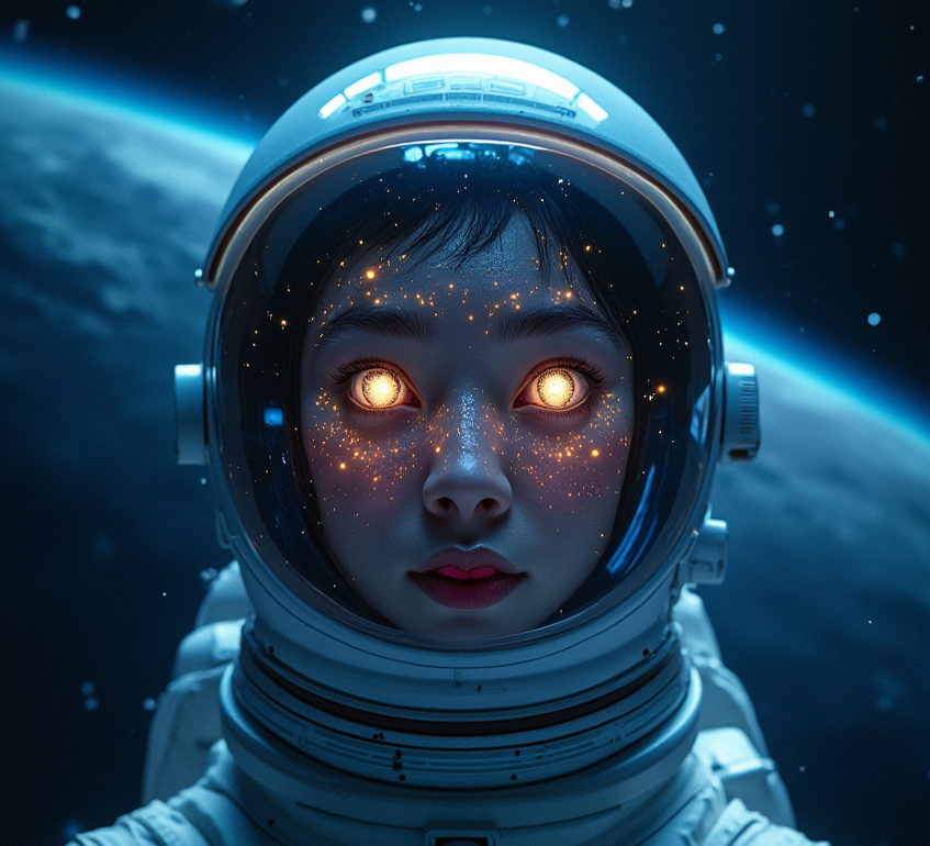 Astronauta experimentando SANS