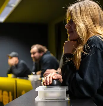 Teilnehmerin bei QUIZ ZONE