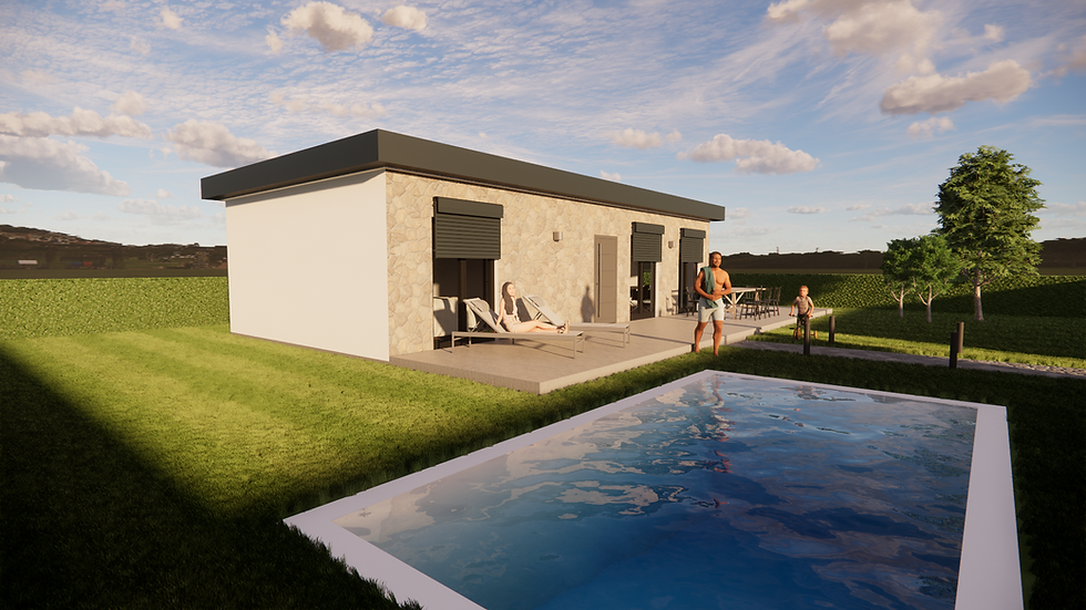 Miniaturbild: Bausatzhaus EÖ (3m x 14m)