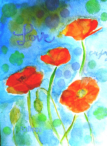 Poppies Mixed Media