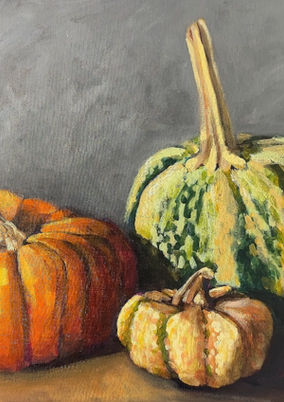 art, still life, pumpkin
