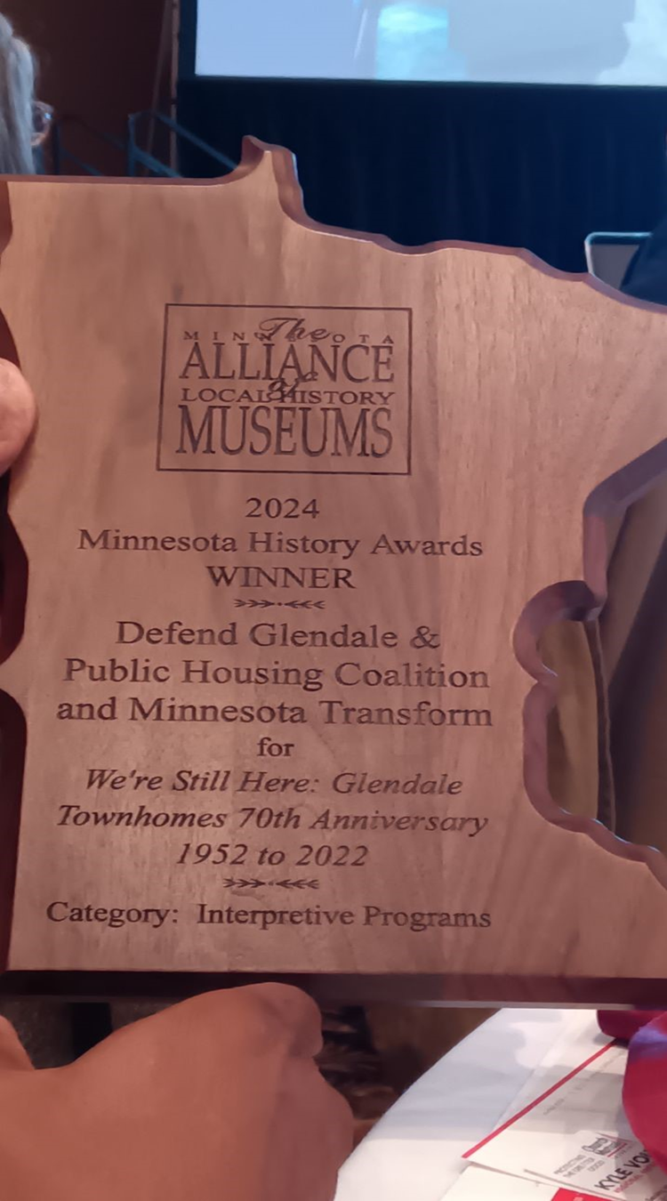 Glendale Exhibit Wins 2024 Minnesota History Award