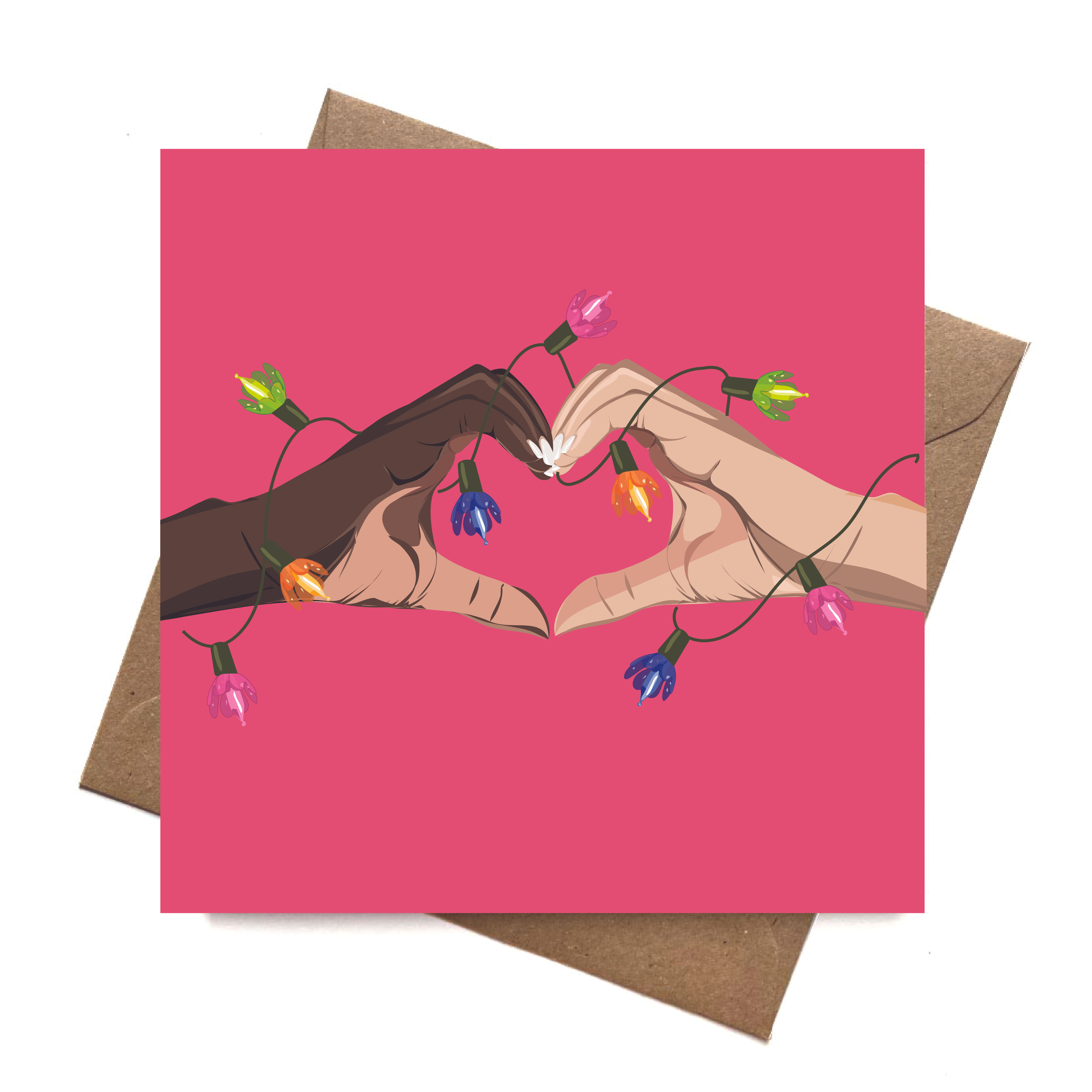 Diverse Heart | Red | Christmas | Blank Card