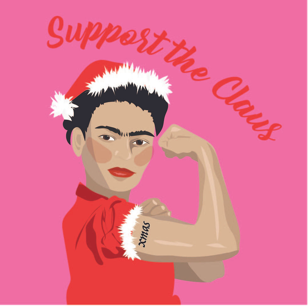 Thumbnail: Support The Claus | Christmas | Blank Greeting Card