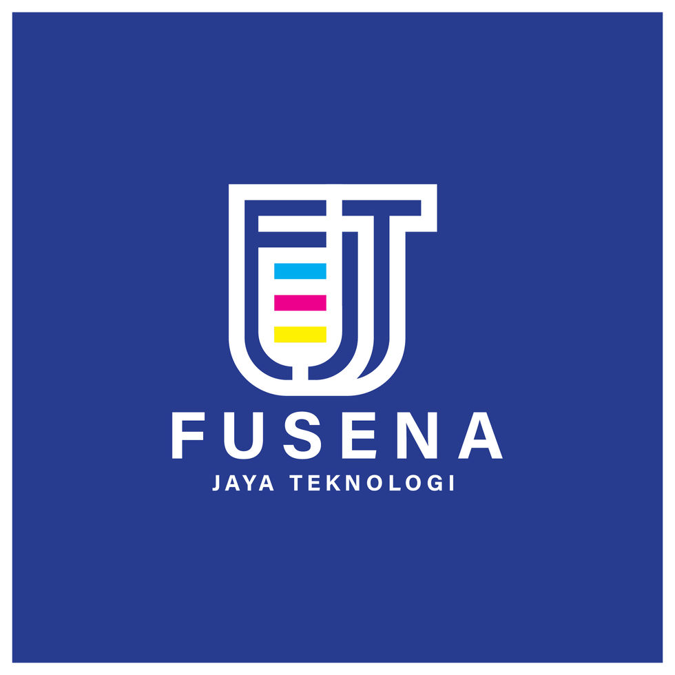 14 Fusena Jaya Teknologi - Logo Utama Back Blue