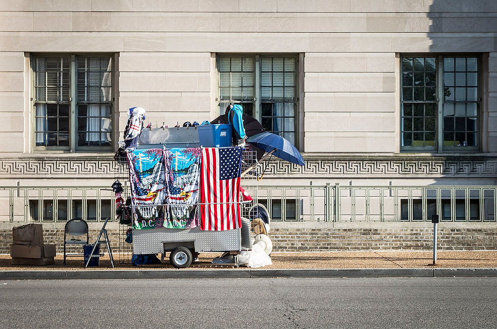 Street souvenir stall in Washington DC
