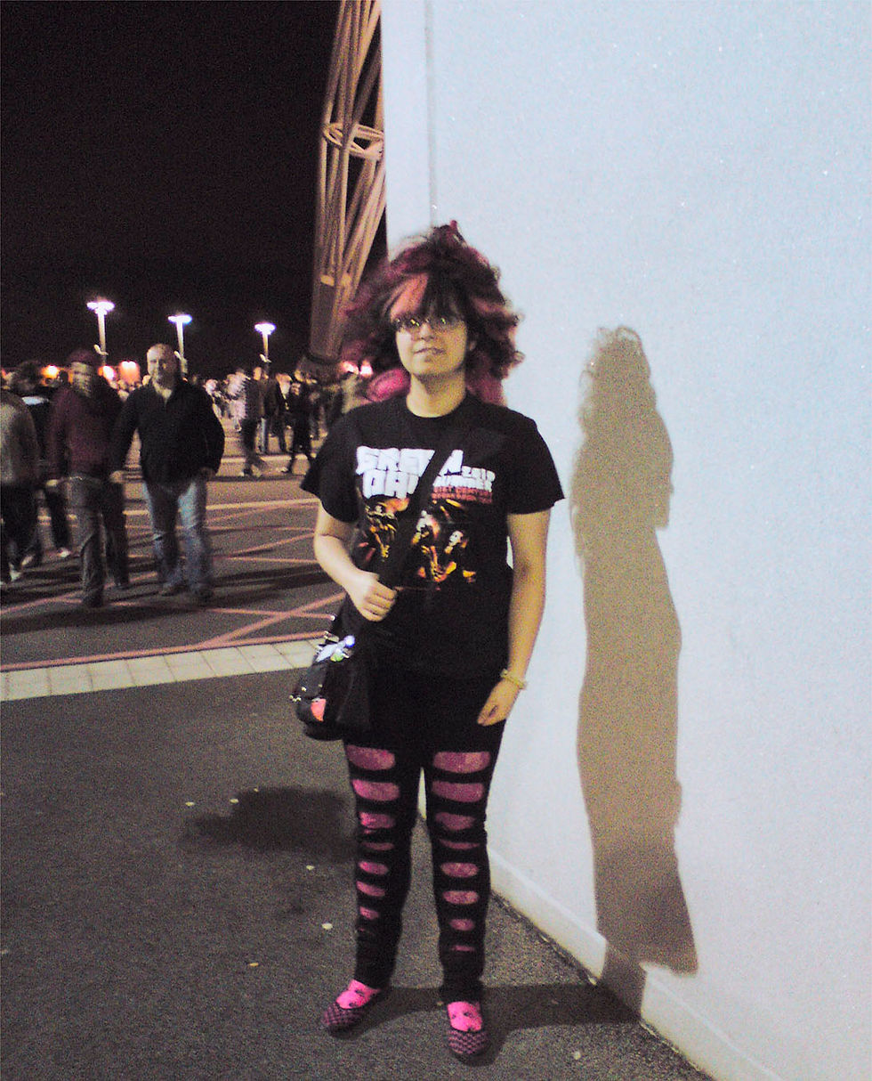 Outside Wembley Stadium after the show