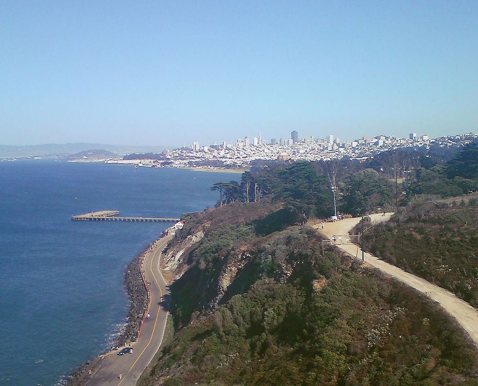 San Francisco from Golden Gate Bridge