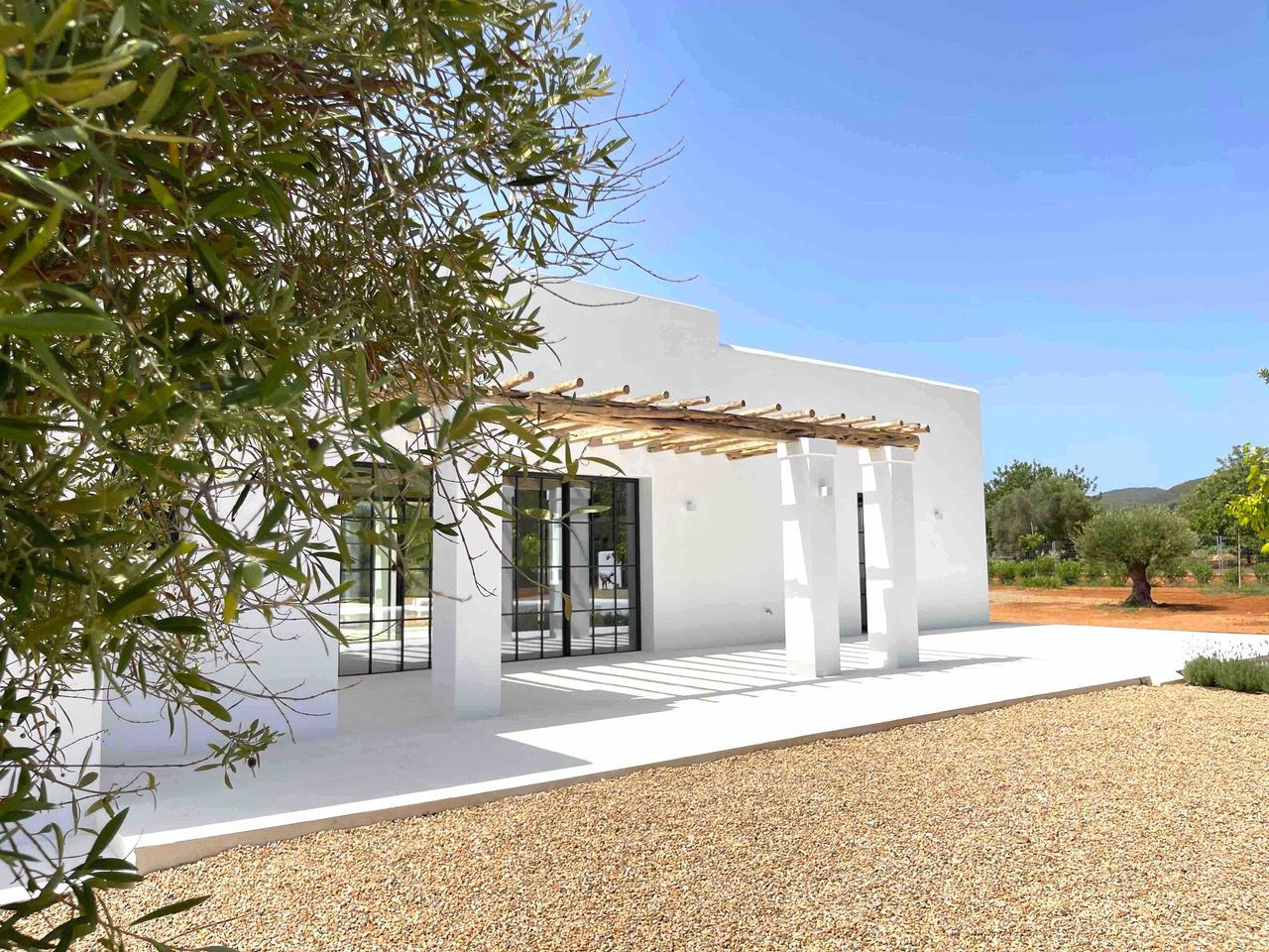 Villa exterior in Ibiza