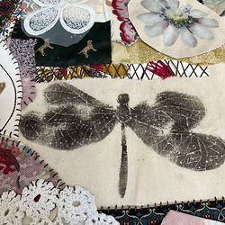 Relief Printing on Fabric workshop in Mossley near Manchester