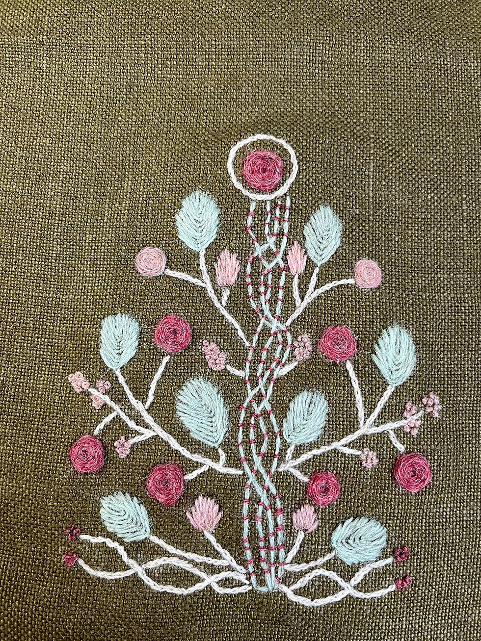 Pure Irish Linen Embroidery Kit by Little House of Victoria