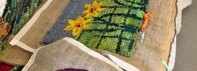 Rug Hooking Workshop with Jill Rosalind Curtains to Couture in Manchester