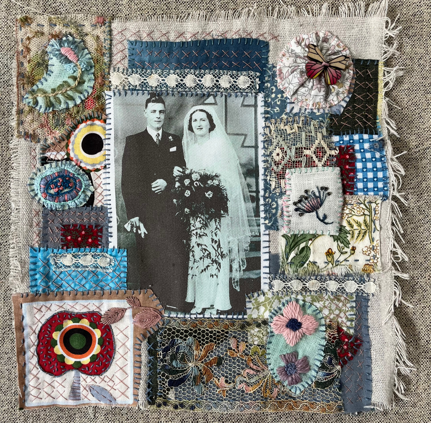 Embroidered Photo Quilt