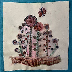 Watercolour Pencil & Stitch Workshop near Manchester