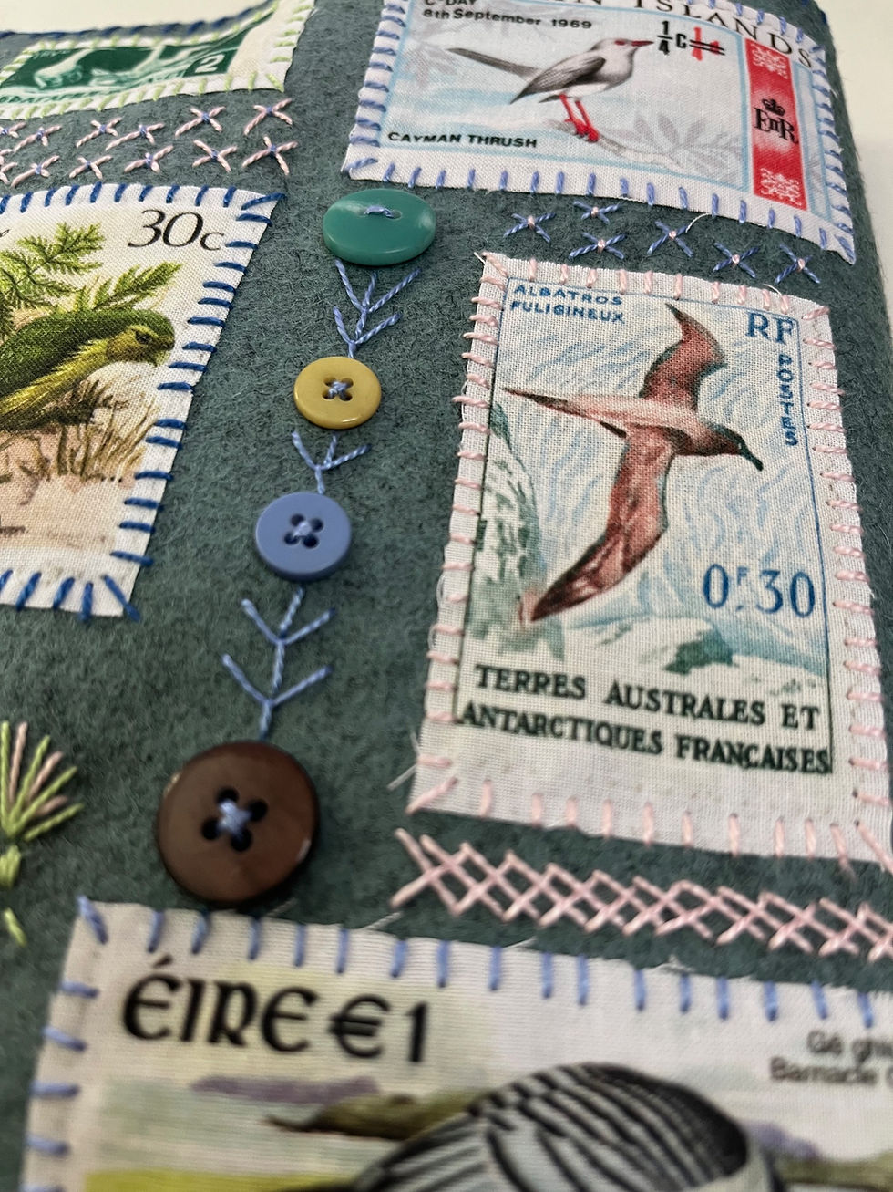 Thumbnail: Vintage Ornithology Ephemera Embroidery Kit by Little House of Victoria