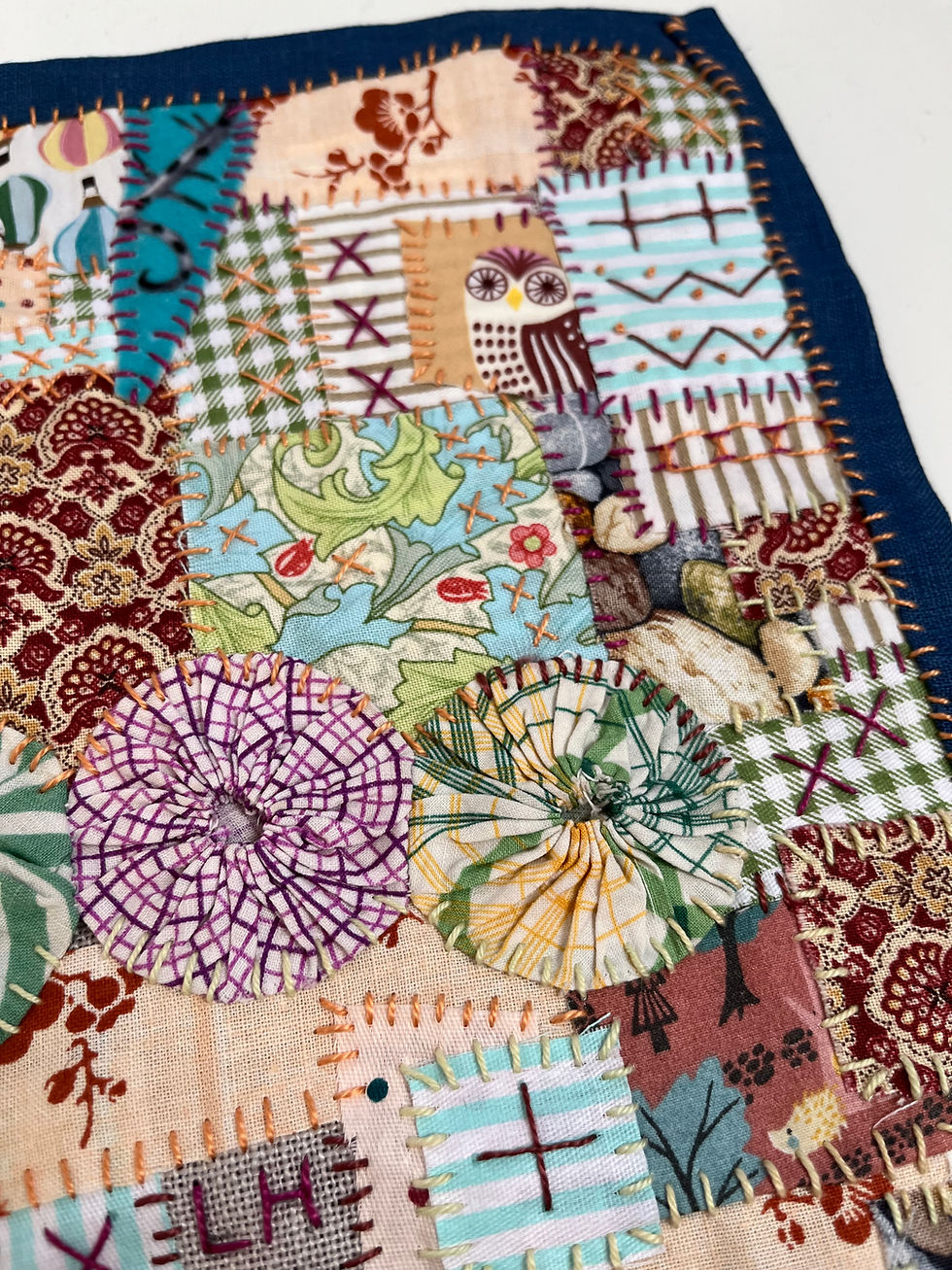 Hand Quilting Workshop at Little House of Victoria embroidery and textile art studio in Mossley near Manchester