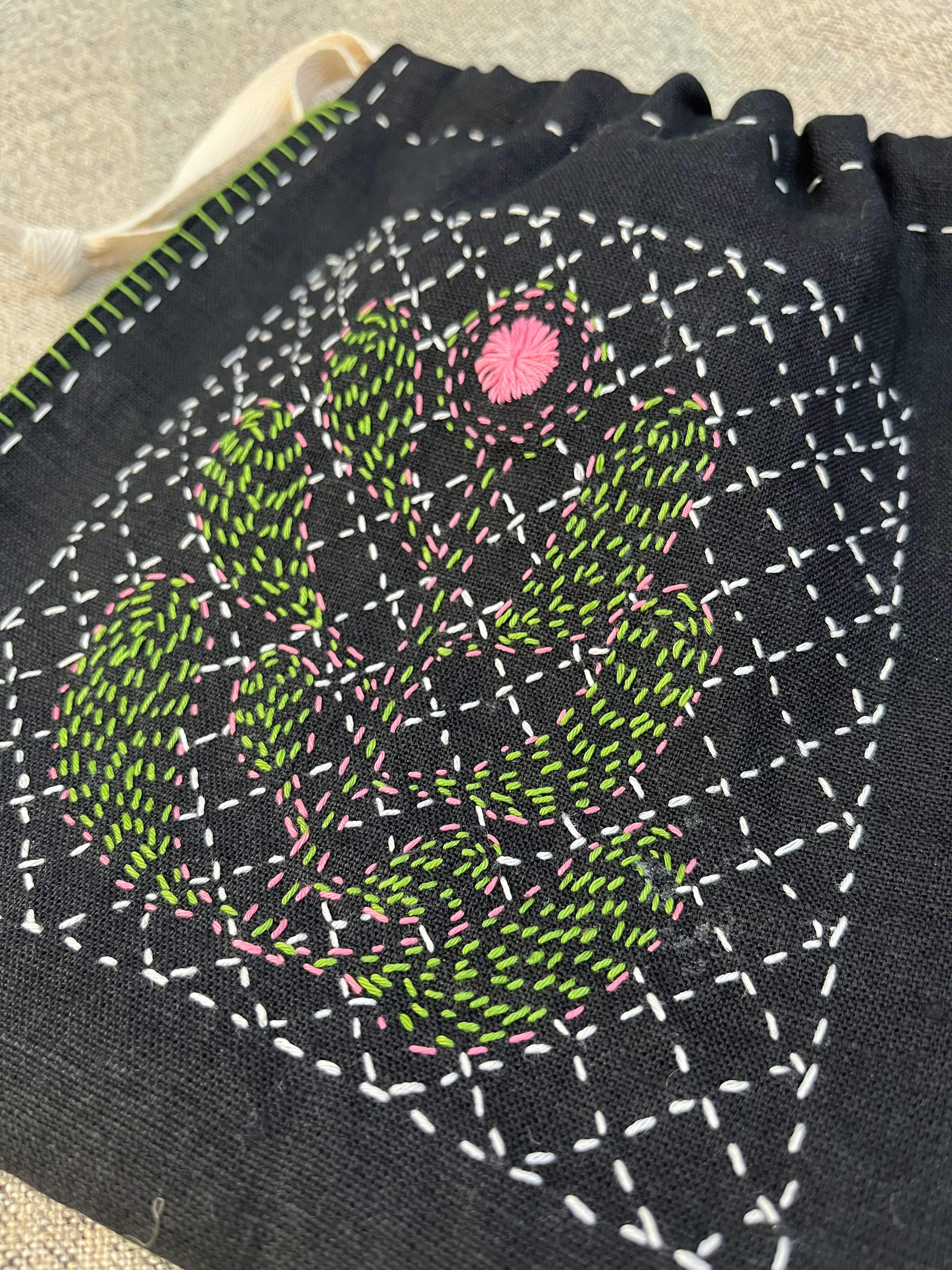 Sashiko Kit by Little House of Victoria with Daruma Sashiko threads