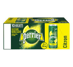 Perrier Sparkling Lemon Water Can 250ml [10pcs/box]