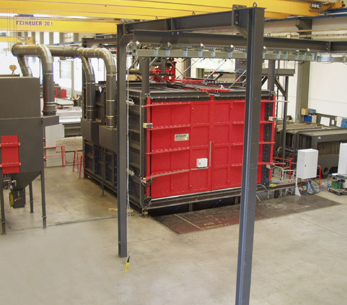 Spinner Hanger Blast Machines | Rosler | Precision Finishing Inc.
