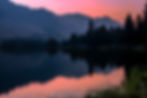 Pre-dawn light over Washington Lake